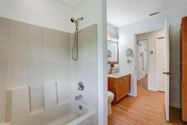Bathroom, Interior, Wood Texture Flooring