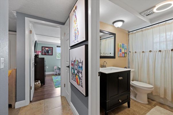 Bathroom, Interior, Wood Texture Flooring