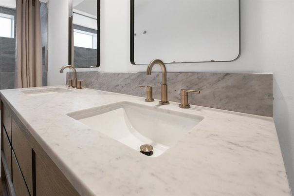 Bathroom, Interior, Marble Walls