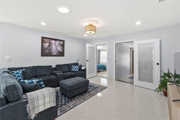 Interior, Living room, Recessed Lighting