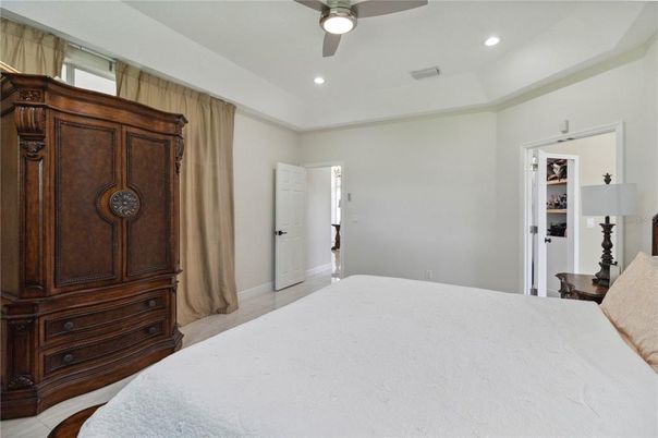 Bedroom, Interior, Recessed Lighting