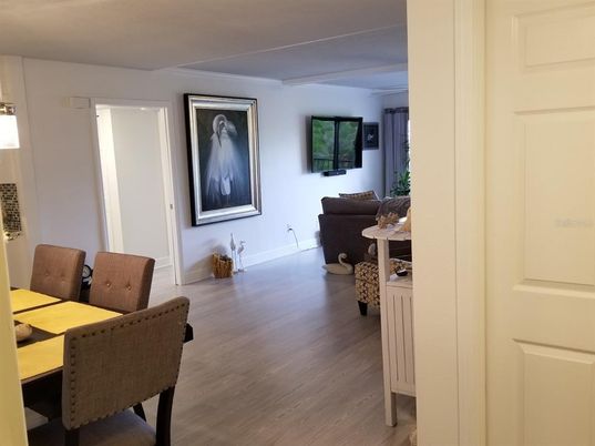Dining room, Interior, Wood Texture Flooring