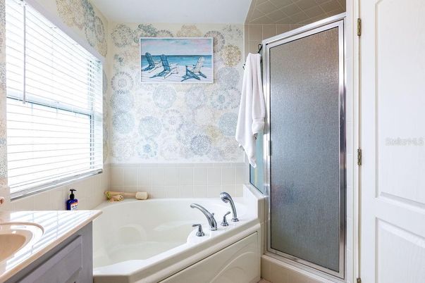 Bathroom, Glass Shower, Interior, Tile Countertops