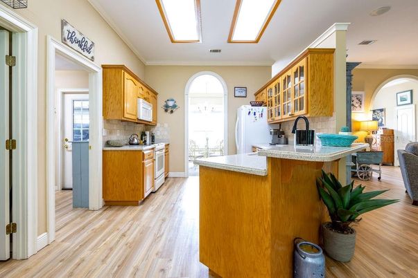 Interior, Kitchen, Wood Texture Flooring