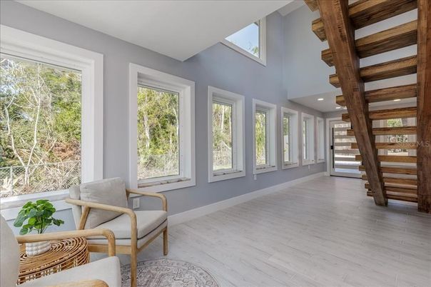 Interior, Recessed Lighting, Wooden Beams, Wood Texture Flooring