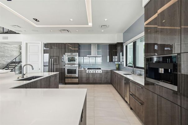 Interior, Kitchen, Recessed Lighting, Stainless Steel Appliances