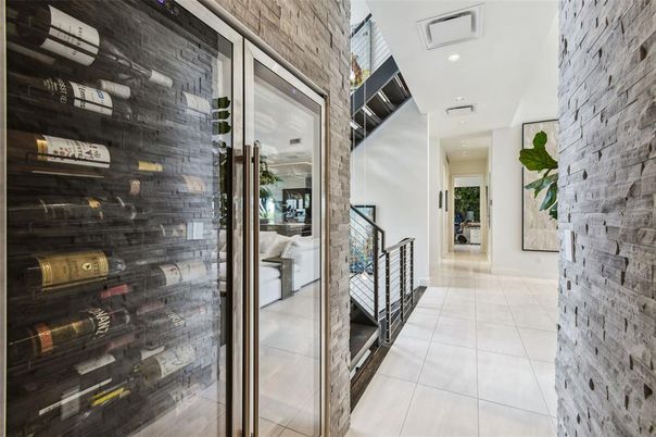 Interior, Recessed Lighting, Stone Walls