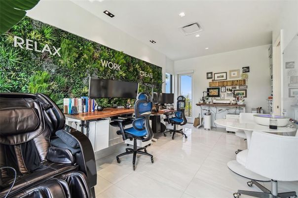 Home Office, Interior, Recessed Lighting
