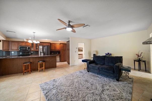 Interior, Kitchen, Living room, Pendant Lights, Recessed Lighting, Stainless Steel Appliances