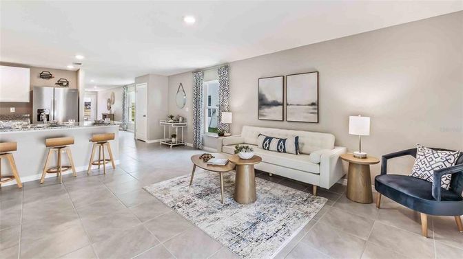 Interior, Kitchen, Living room, Recessed Lighting