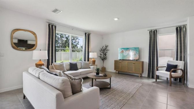 Interior, Living room, Recessed Lighting