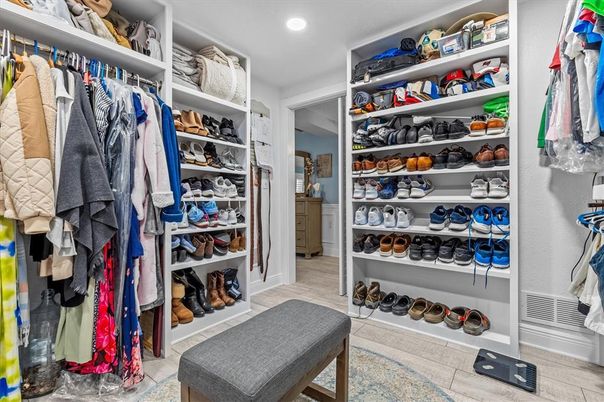 Interior, Recessed Lighting, Walk-in Closets, Wood Texture Flooring