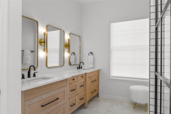 Bathroom, Dual Sink Vanities, Interior, Marble