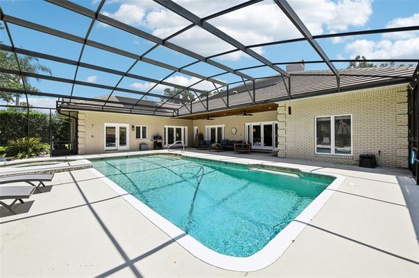 Glass Ceilings, Interior, Pool, Stone Walls, Sun Room