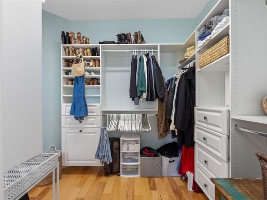 Interior, Walk-in Closets, Wood Texture Flooring