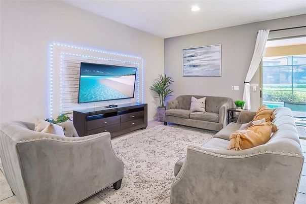 Interior, Living room, Recessed Lighting