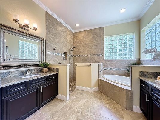 Bathroom, Interior, Recessed Lighting