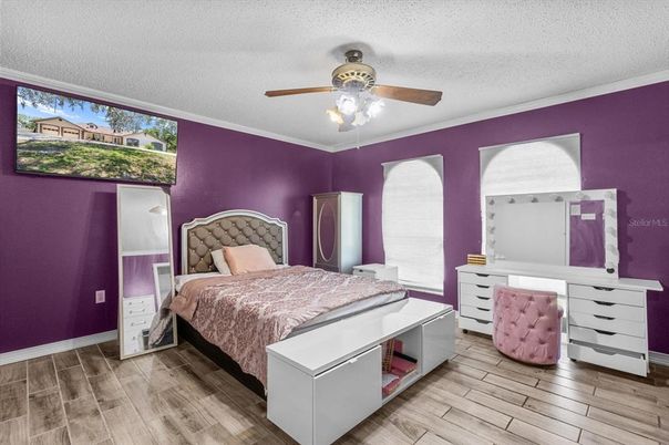 Bedroom, Interior, Wood Texture Flooring