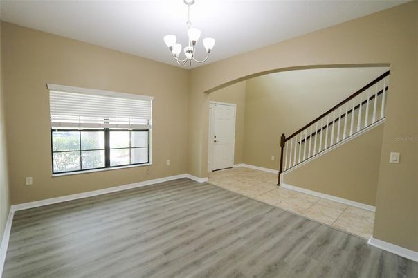 Chandelier, Empty room, Interior, Wood Texture Flooring