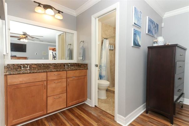 Bathroom, Interior, Wood Texture Flooring