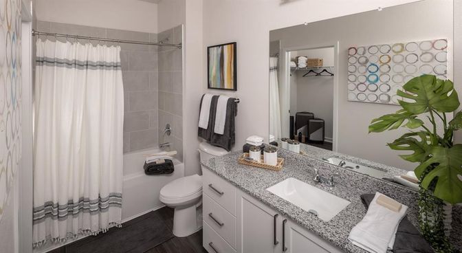 Bathroom, Interior, Wood Texture Flooring