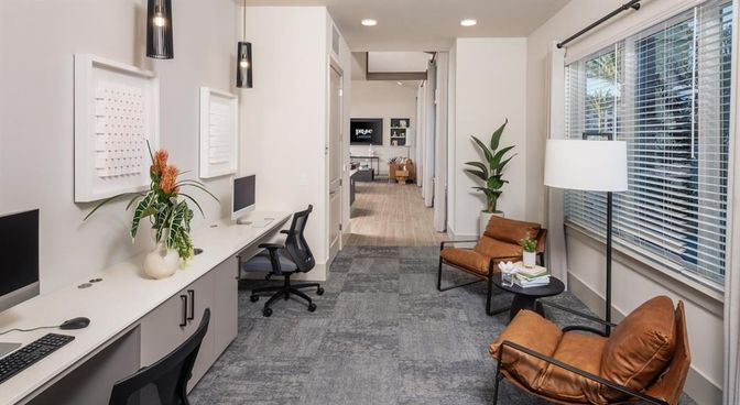 Home Office, Interior, Pendant Lights, Recessed Lighting