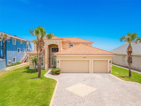 Attached, Backyard, Exterior, Facade, Mediterranean