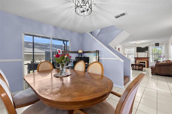Dining room, Fireplace, Interior, Living room