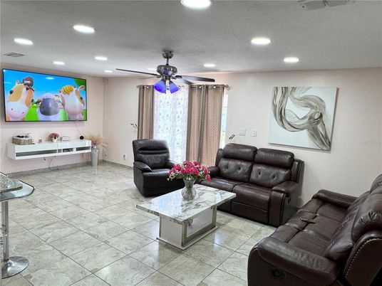 Interior, Living room, Recessed Lighting