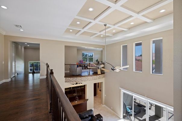 Elevator, Interior, Recessed Lighting, Wooden Walls