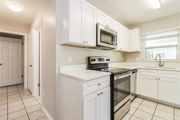 Interior, Kitchen, Recessed Lighting, Stainless Steel Appliances