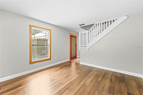 Empty room, Interior, Wood Texture Flooring