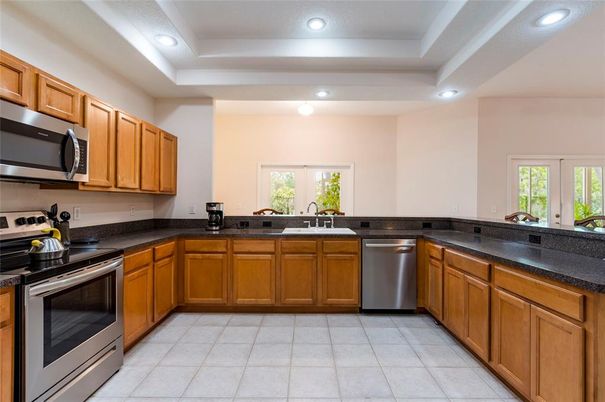 Interior, Kitchen, Recessed Lighting, Stainless Steel Appliances
