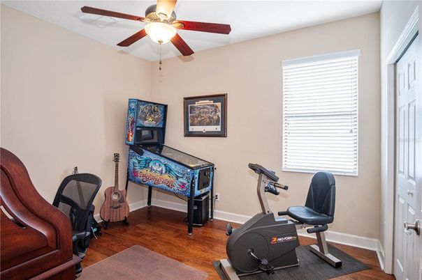 Fitness Equipment, Interior, Wood Texture Flooring