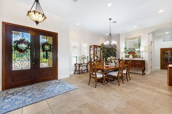 Chandelier, Dining room, Interior, Pendant Lights, Recessed Lighting