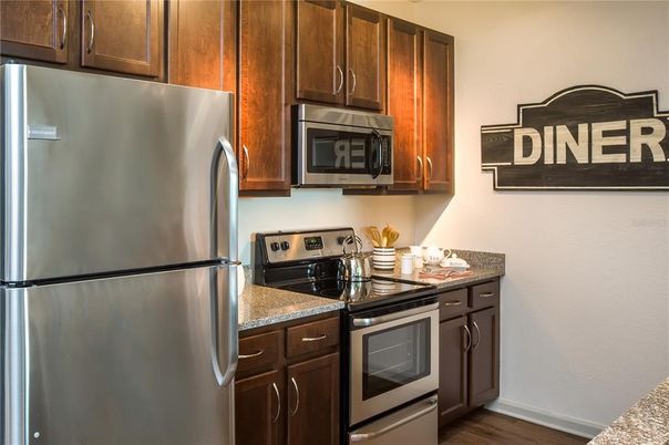 Interior, Kitchen, Wood Texture Flooring