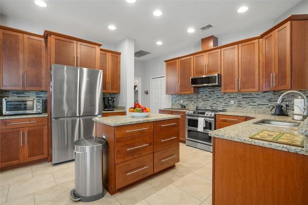 Interior, Kitchen, Recessed Lighting, Stainless Steel Appliances