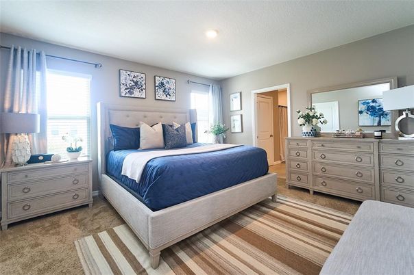 Bedroom, Interior, Recessed Lighting