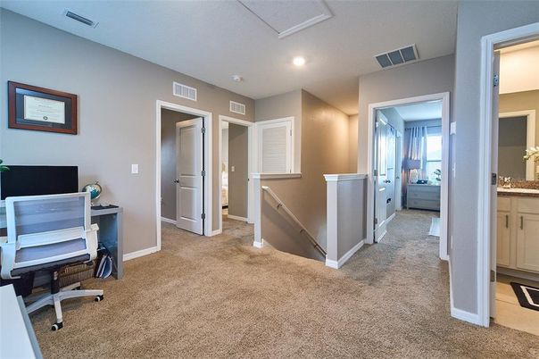 Home Office, Interior, Recessed Lighting
