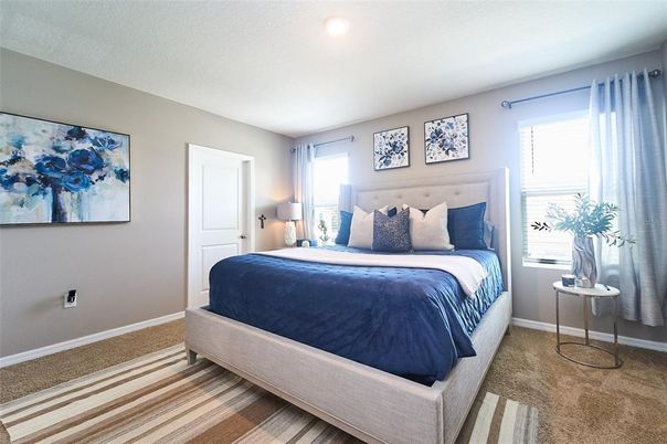Bedroom, Interior, Recessed Lighting