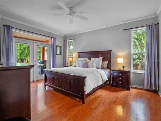 Bedroom, Interior, Wood Texture Flooring