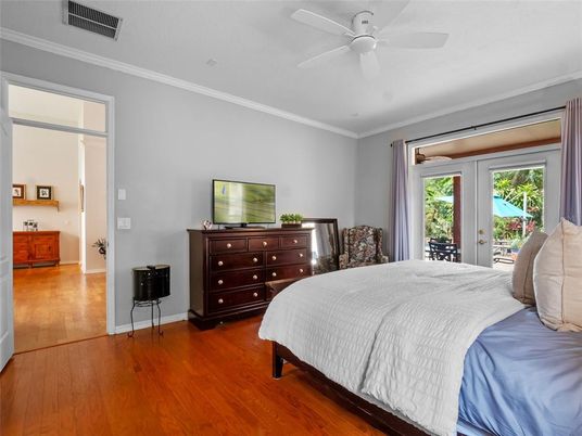 Bedroom, Interior, Wood Texture Flooring