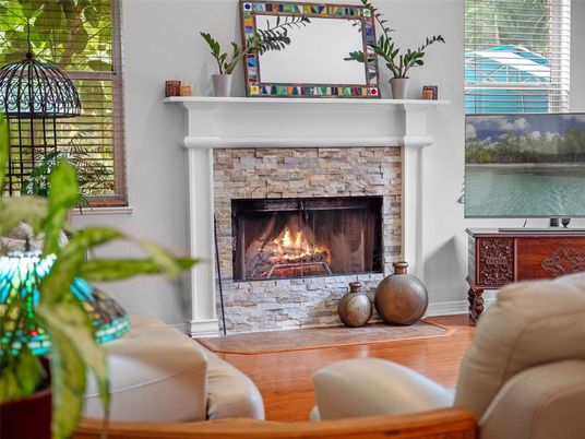Fireplace, Interior, Water