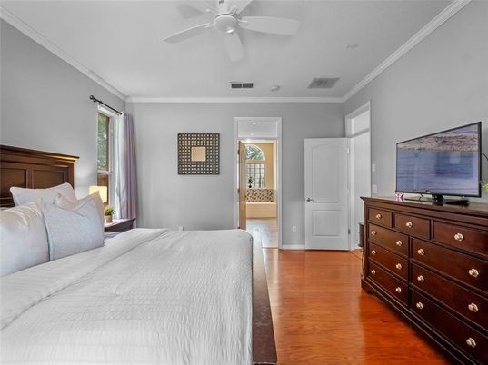 Bedroom, Interior, Wood Texture Flooring