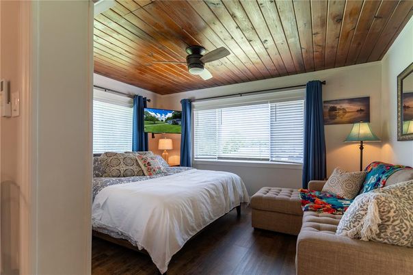 Bedroom, Interior, Wooden Ceilings, Wood Texture Flooring