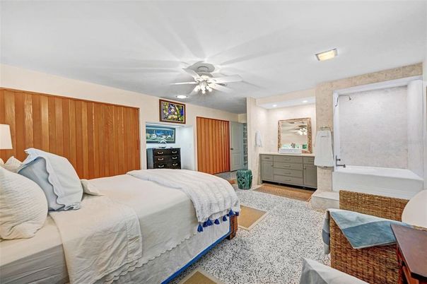 Bedroom, Interior, Recessed Lighting
