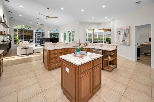 Interior, Kitchen, Living room, Recessed Lighting