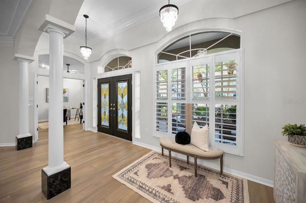 Interior, Pendant Lights, Wood Texture Flooring