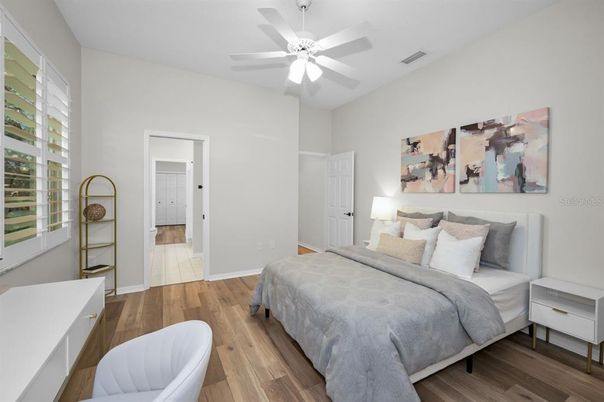 Bedroom, Interior, Wood Texture Flooring