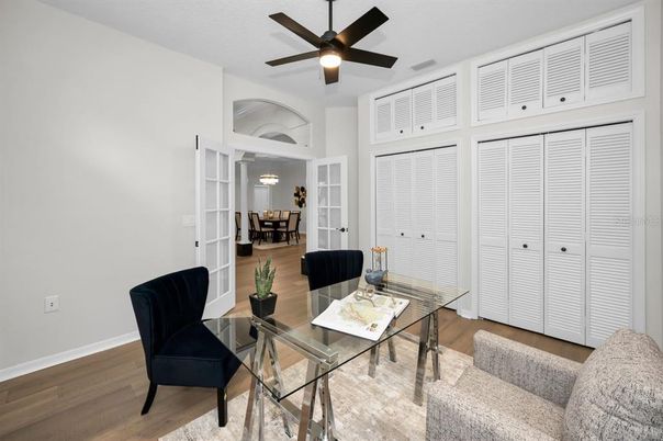 Home Office, Interior, Wood Texture Flooring